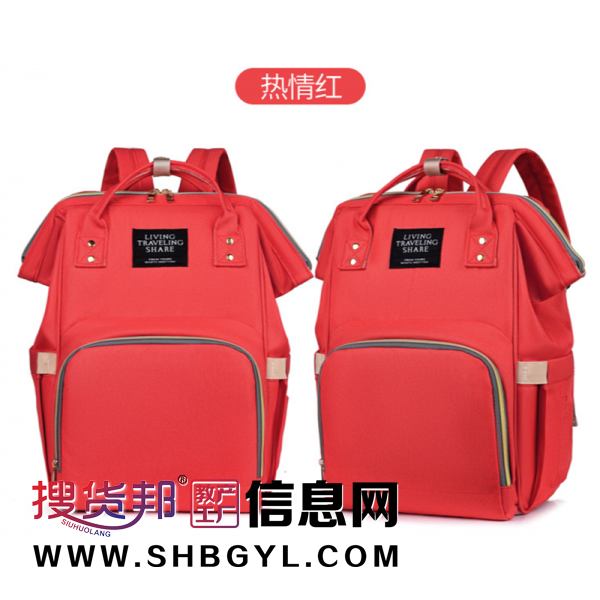 定制妈咪包多功能双肩母婴包大容量妈妈包干湿分离便携储奶双肩包图1