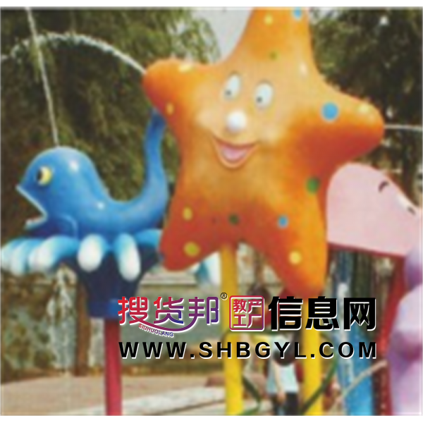 幼儿园游乐设施儿童游乐水上乐园系列海星喷水LDX 10006图1