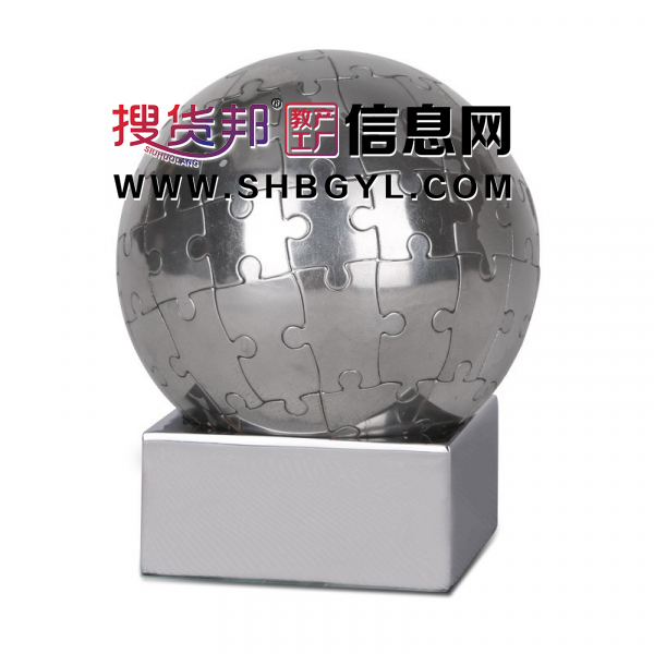 磁力贴75mm不锈钢磁铁拼图地球仪商务礼品摆件纪念品礼图1