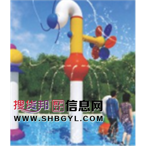 幼儿园游乐设施儿童游乐水上乐园系列风叶戏水LDX 10019图1