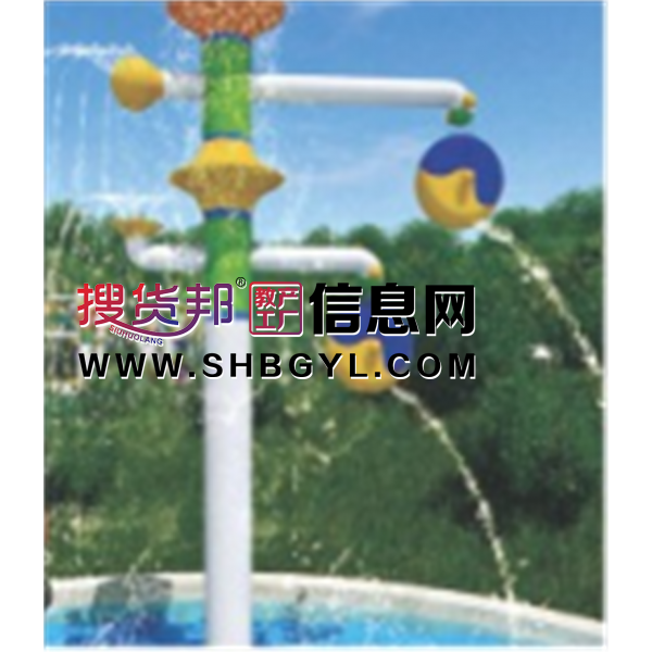 幼儿园游乐设施儿童游乐水上乐园系列双球趣味倒水桶LDX 10020图1