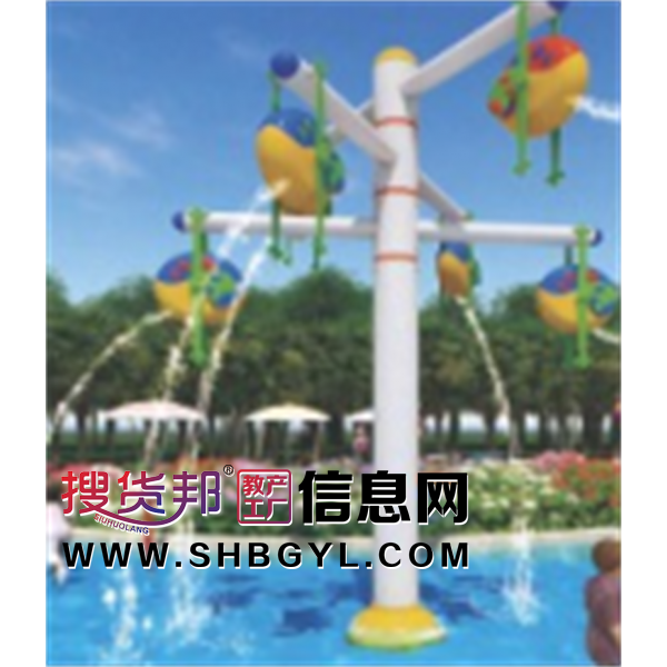 幼儿园游乐设施儿童游乐水上乐园系列吊环趣味倒水桶LDX 10022图1
