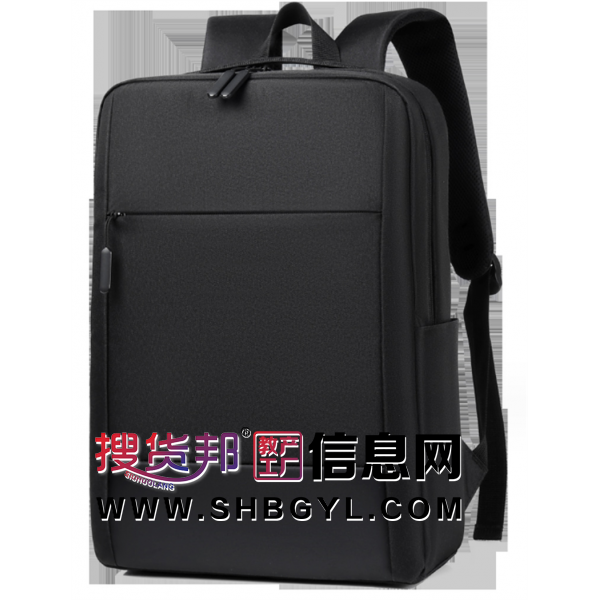 双肩包男士2023新款时尚简约商务电脑背包中学生大学生书包背包图2