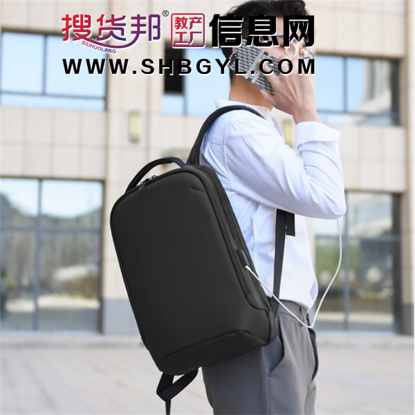 2023新款男士双肩包大容量电脑背包出行学生休闲简约耐磨商务背包图2