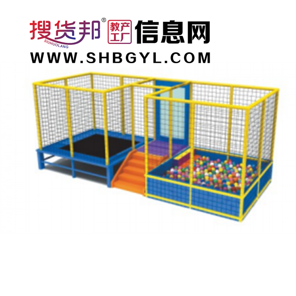 幼儿园游乐设施儿童户外游乐蹦床系列新型蹦床组合球池LDX 10903图1