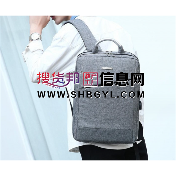 厂家跨境双肩包男大容量简约双肩背包韩版休闲商务电脑背包书包女图2