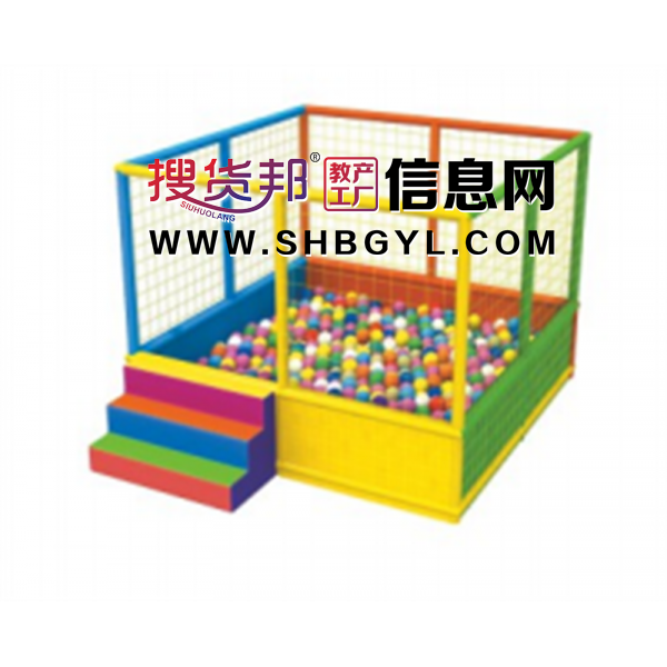 幼儿园游乐设施儿童户外游乐蹦床系列新型方型球池LDX 10907图1