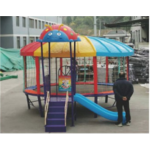 幼儿园游乐设施儿童户外游乐蹦床系列圆形蹦床(顶棚进口ABS工程塑料制作)LDX 11002