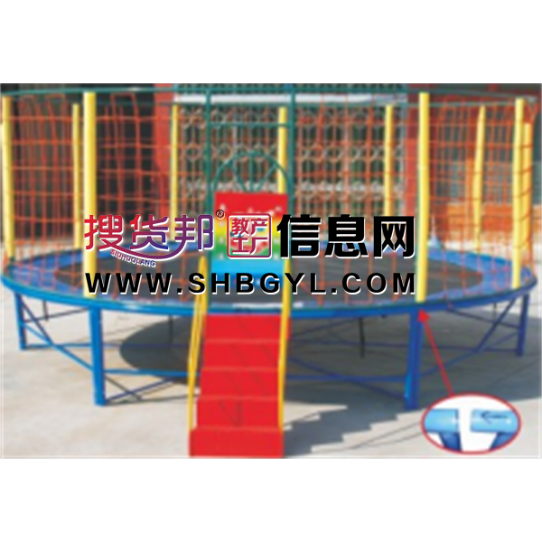 幼儿园游乐设施儿童户外游乐蹦床系列圆形蹦床LDX 11006图1