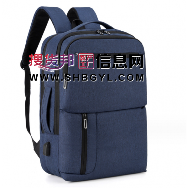 跨境背包商务男女士防水休闲电脑背包16寸双肩包usb充电旅行包图3