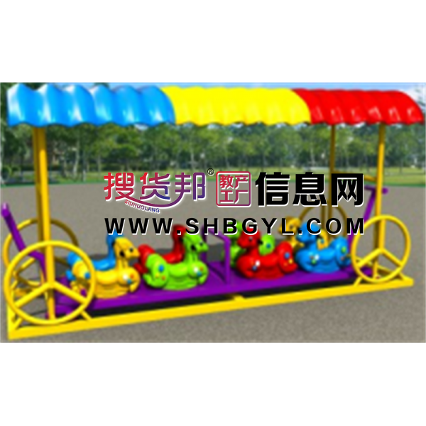 幼儿园游乐设施儿童户外游乐荡桥/荡船系列8人特大梅花鹿浪船塑料LDX 11209图1