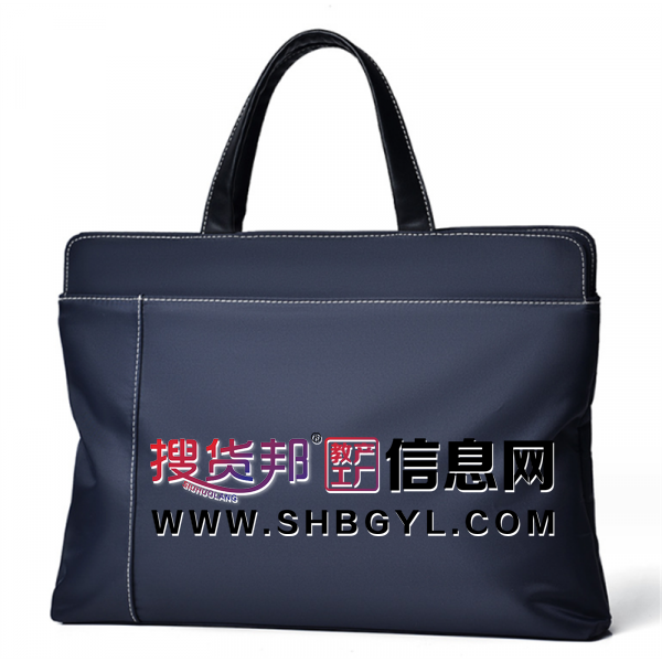2023新款斜跨电脑包商务男包出差手提横款公文包PU皮单肩包背包图3