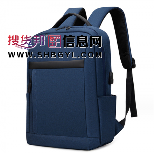 厂家现货男士双肩背包简约休闲电脑背包商务通勤双肩包可印刷LOGO图3