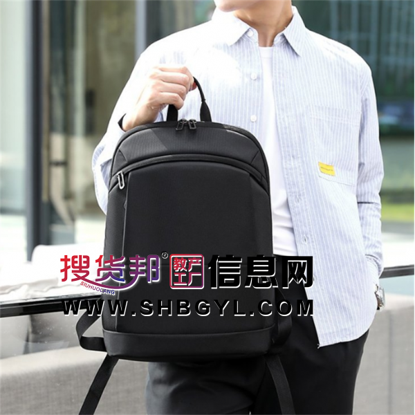 礼品防水双肩包商务15.6寸笔记本电脑背包男式双肩背包潮流批发图2