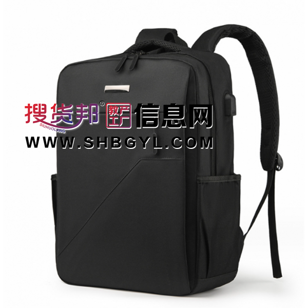 双肩包男电脑背包 可印LOGOUSB背包商务休闲背包礼品批发图1