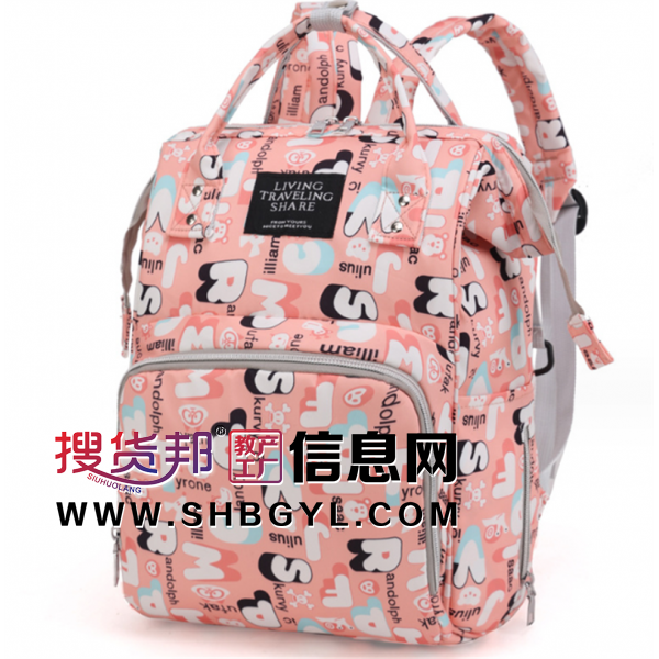 新款妈咪包 usb多功能便捷妈妈包大容量双肩包背包母婴包批发图3