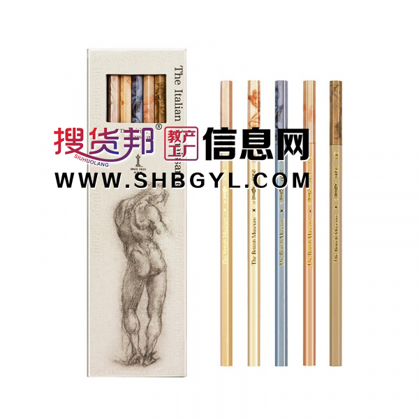 大英联名文艺复兴学生书写HB六角杆铅笔礼物收藏文具图2