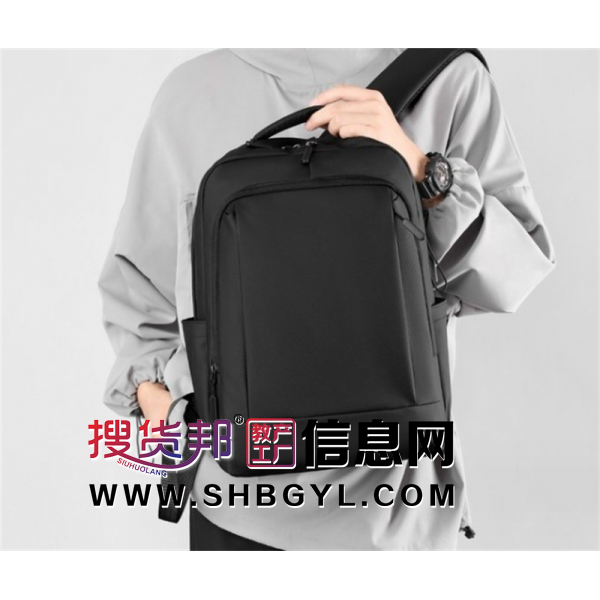 新款双肩包大容量电脑背包学生书包户外商务休闲背包礼品双肩背包图1