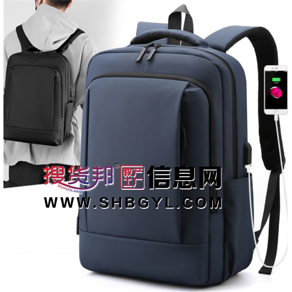 新款双肩包大容量电脑背包学生书包户外商务休闲背包礼品双肩背包图2