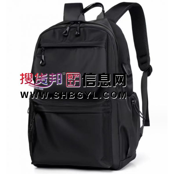 厂家双肩背包男商务休闲电脑背包外出旅行包潮流中学生书包印logo图1