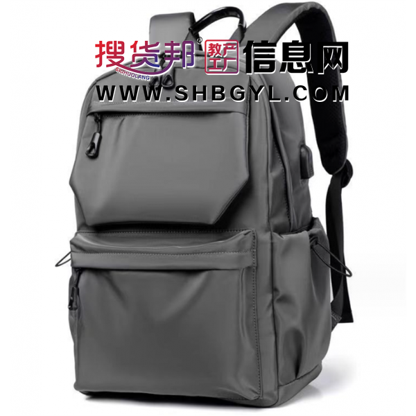 厂家双肩背包男商务休闲电脑背包外出旅行包潮流中学生书包印logo图2