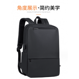 厂家USB充电双肩包男商务防水电脑背包大学生书包批发印logo