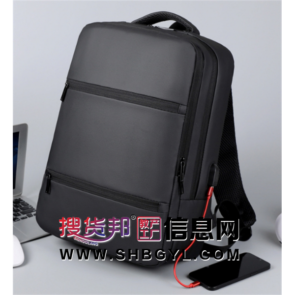 背包大容量双肩包男款电脑包商务双肩包出差旅通勤休闲书包印logo图1