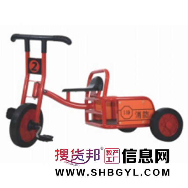 幼儿园游乐设施儿童户外娱乐童车系列幼儿消防车LDX 12007图1