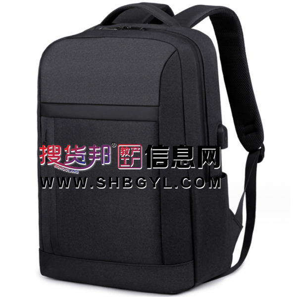 背包双肩包男商务背包休闲户外学生书包女电脑背包印logo双肩背包图1