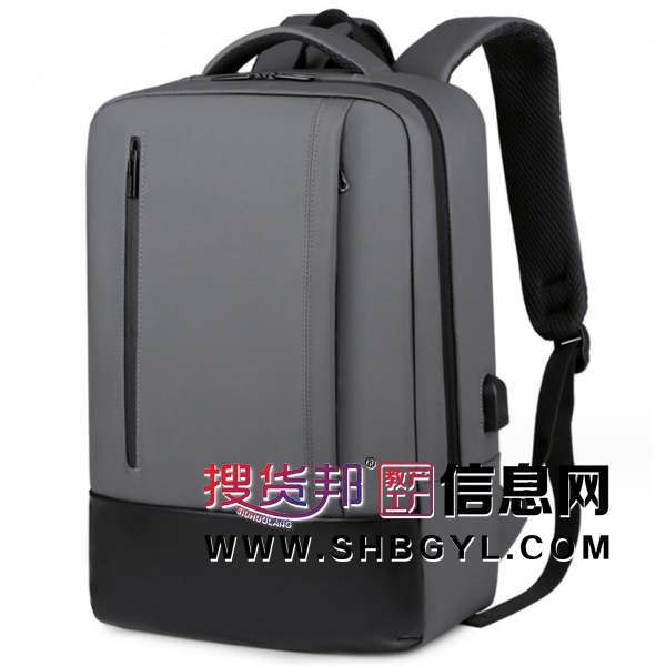 双肩包 男士商务通勤背包 1516寸笔记本电脑包USB充电背包旅行图2
