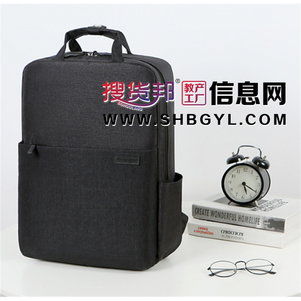 厂家批发新款双肩包背包男女潮流韩版简约电脑背包印logo学生书包图1