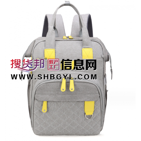 妈咪包厂家批发双肩包尿布包升级版大容量收纳多功能双肩母婴包图1