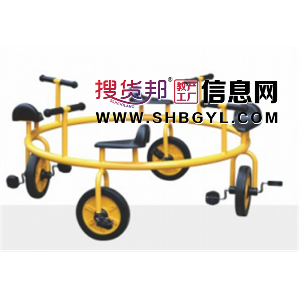 幼儿园游乐设施儿童户外娱乐童车系列幼儿四人旋转脚踏车LDX 12209图1