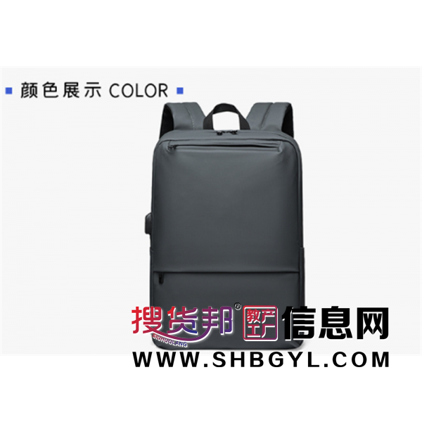 男士双肩包大容量商务休闲电脑背包出差旅行防水时尚潮流学生书包图2