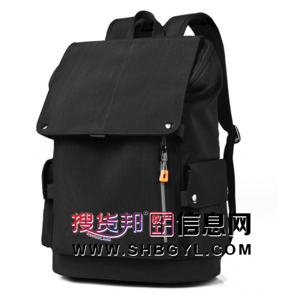 潮牌双肩包男 大容量时尚拼接休闲包 电脑包书包旅行能装大背包图2