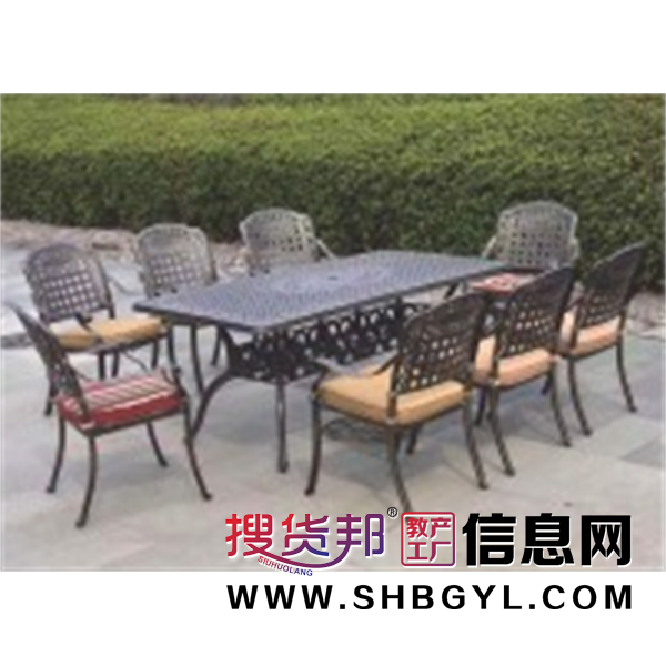 幼儿园游乐设施校园内基础设施休闲椅系列长方桌六人椅LDX 12407图2