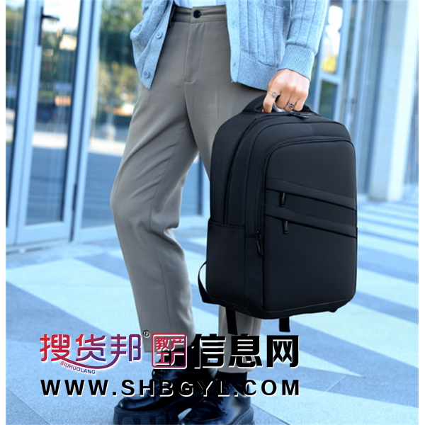 双肩背包男士商务简约大容量耐磨高档旅行电脑包批量包包出差必备图1