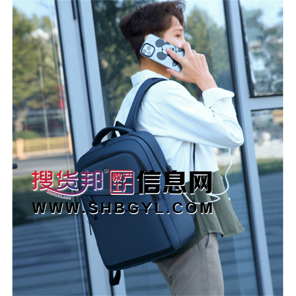 双肩背包男士商务简约大容量耐磨高档旅行电脑包批量包包出差必备图2