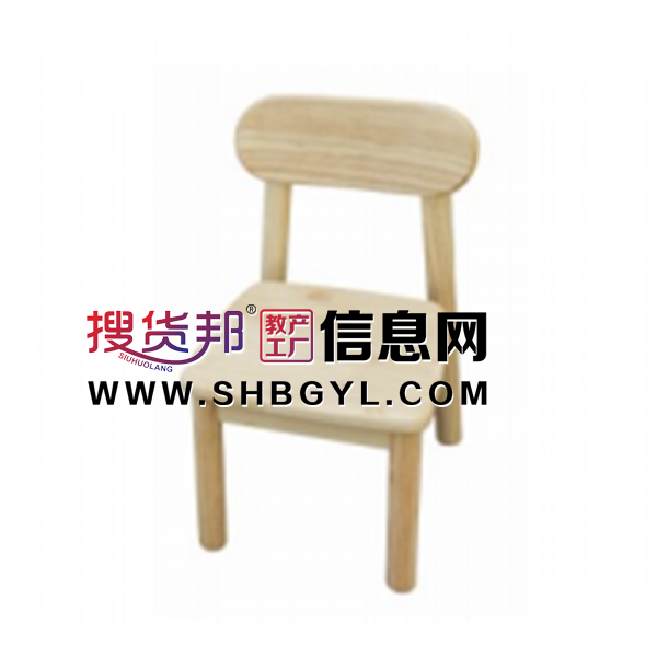 幼儿园基础设施实木家具系列圆角椅(木蜡油)图1