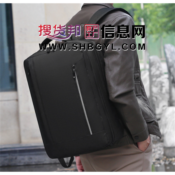 2023款双肩包男士usb背包户外多功能双肩包男 大容量商务休闲背包图1