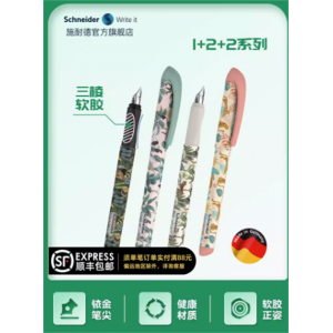 施耐德easy voice丛林 钢笔小学生用三年级钢笔练字墨囊可替换礼礼物