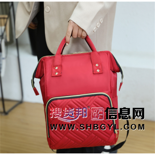 妈咪包妈妈母婴背包外出2022年新款时尚手提双肩大容量多功能图1