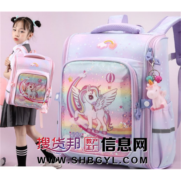 书包女小学生一二三年级独角兽卡通轻便护脊减负儿童太空双肩背包图1