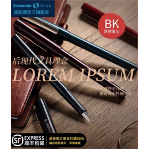 BK406复古新色学生专用成人练字EF小学生三年级墨囊可替换德国进口schneider施耐德钢笔