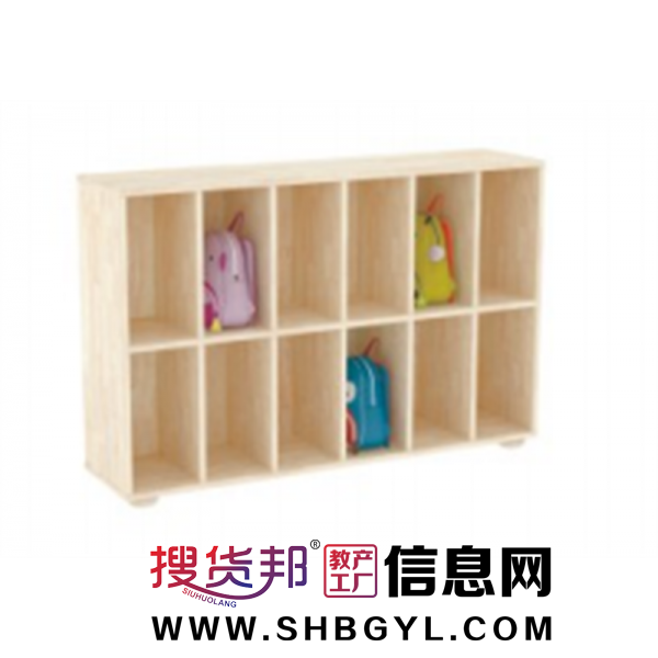 幼儿园基础设施实木家具系列书包柜图1