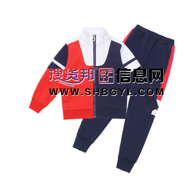 春秋款初中生运动班服两件套学院风三件套装小学生校服图1