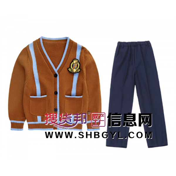 儿童校服春秋款套装幼儿园秋季园服英伦风中小学生毛衣班服套装图1