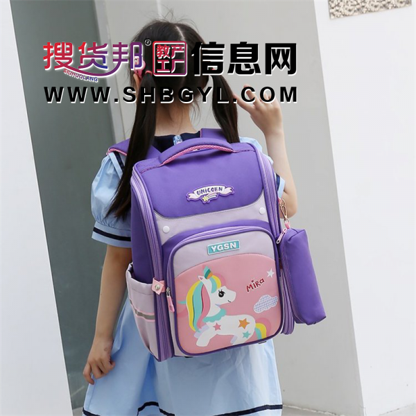 定制手提男女童学生定型大容量书包卡通可爱护脊一至五年级双肩包图1