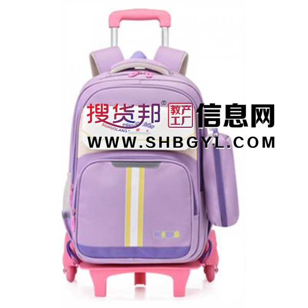 超大容量护脊两用小学生拉杆书包男孩女背包可爬楼梯静音大轮防水图1