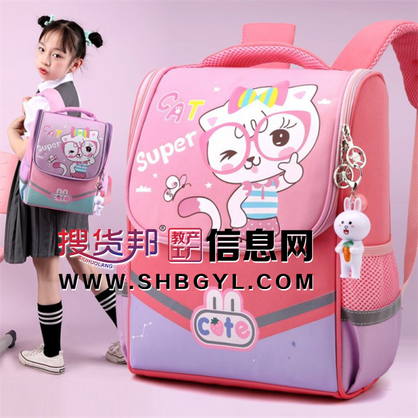 幼儿园书包女童中大班轻便护脊可爱猫咪恐龙卡通男孩太空双肩背包图1